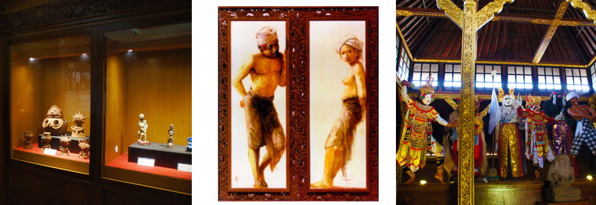 多数のバリアートが展示されるバリ島の博物館